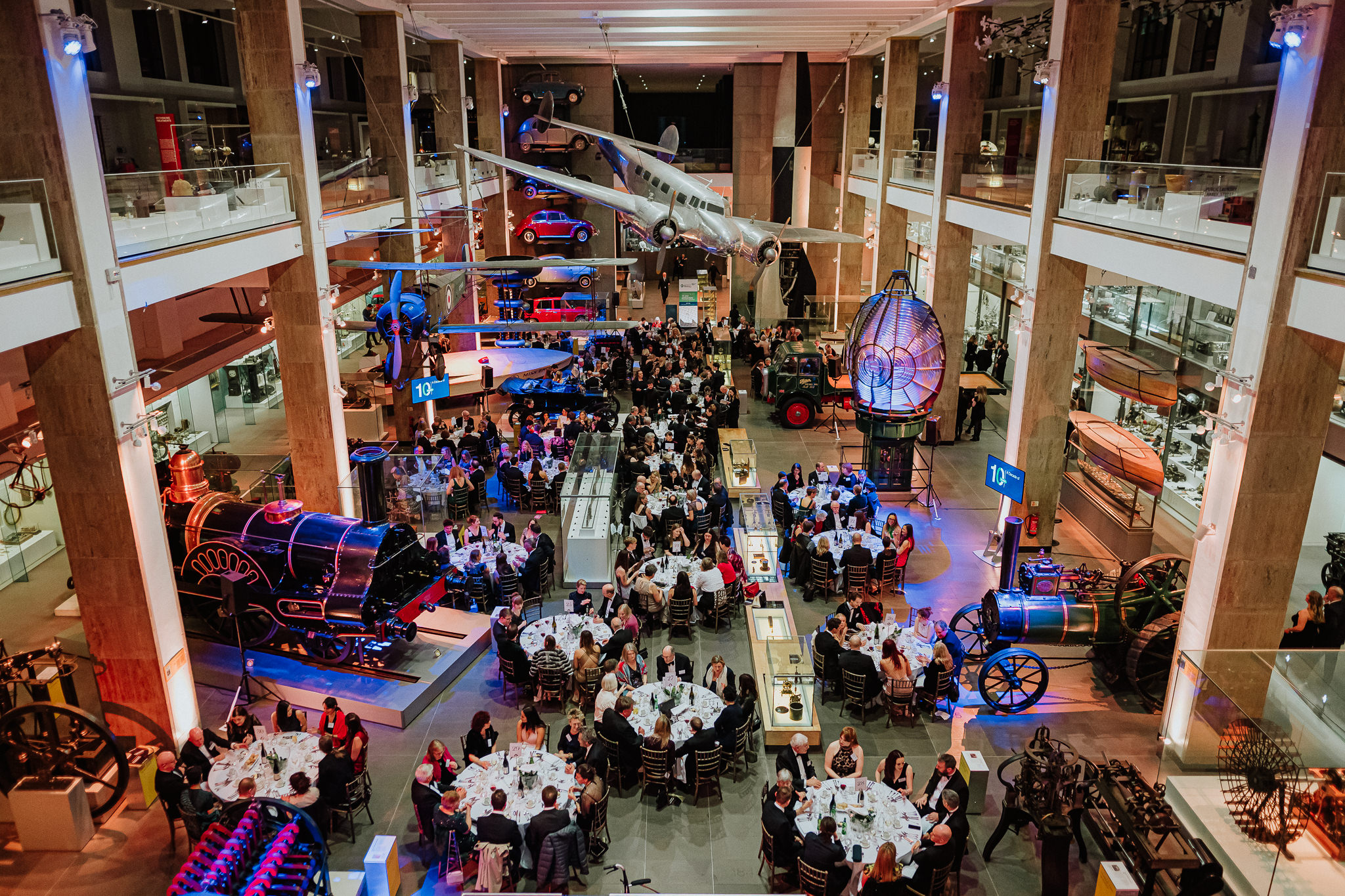 Aerial view of the Hintze Hall