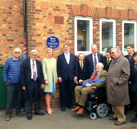 Plaque unveiling