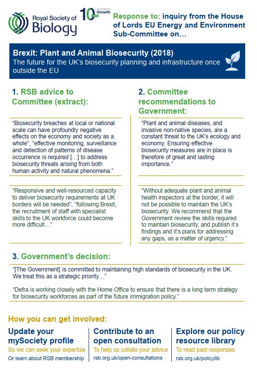 Policy Case Study Brexit Biosecurity