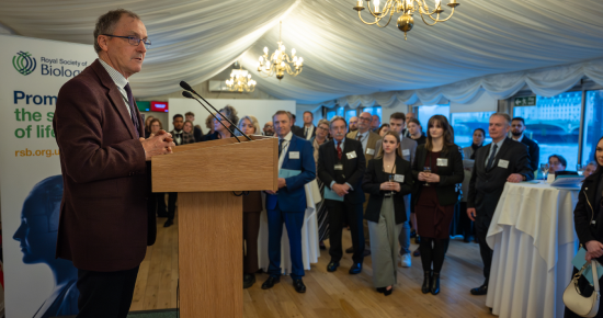 RSB Accreditation Awards RSB president Professor Sir Ian Boyd FRSB giving a speech