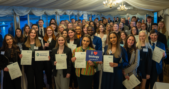 RSB Accreditation Awards Ceremony students group shot holding their certificates