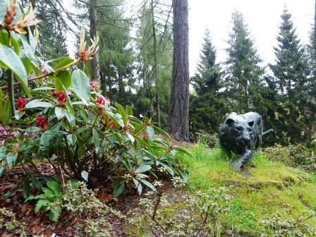 Yorkshire - Leopard  Himalayan garden and sculpture park Grewelthorpe  Paul Bartlett 2w - website